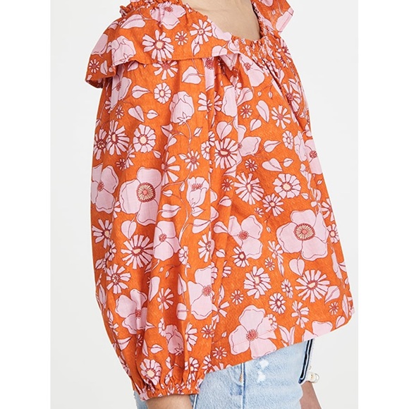 🔥Free People Boho floral blouse - Picture 5 of 10